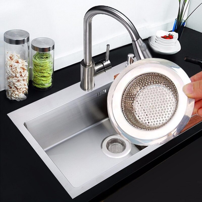 Roestvrijstalen spoelbak voor huishoudelijk gebruik, anti-verstopping afvoer, haarfilter voor de badkamer, schoonmaakmiddelen voor het schoonmaken