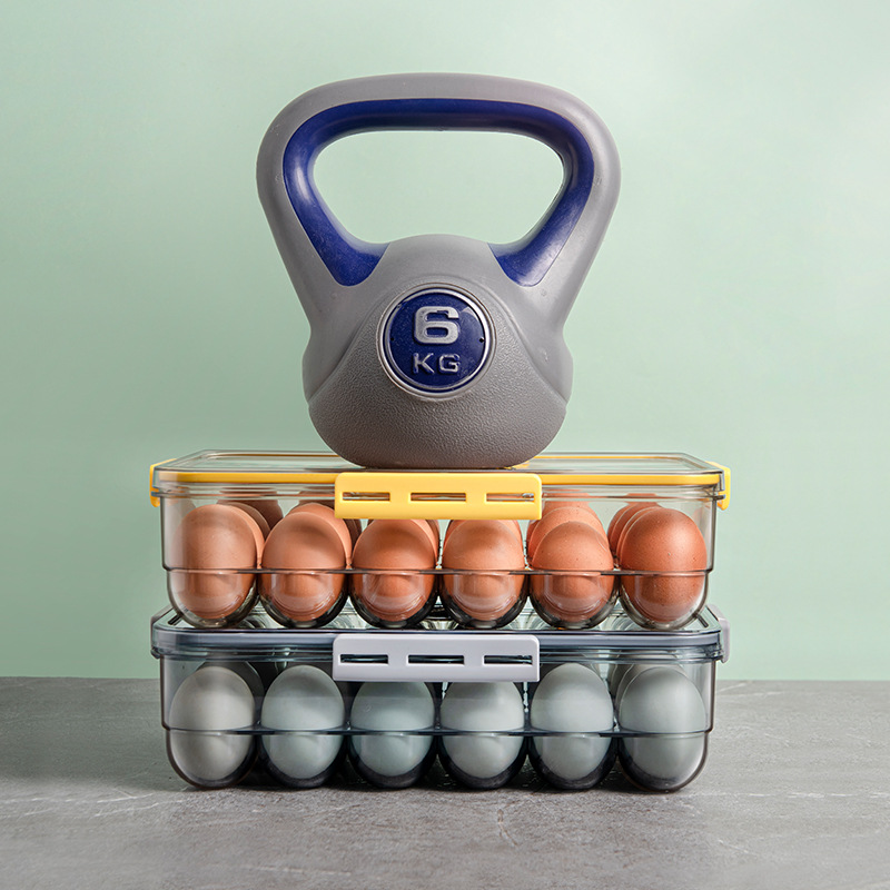 Egg Storage Box Kitchen Drawer Type Egg Storage Box Refrigerator Storage Box Fresh Keeping Box Dumpling Box Household Eggs Holde