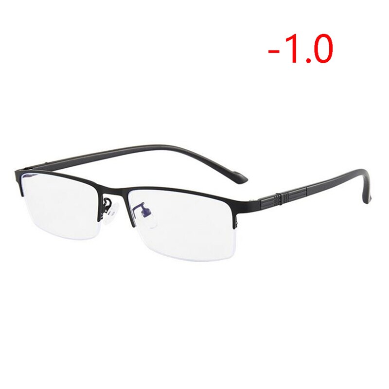 0 -1.0 -1.5 -2.0 -2.5 -3.0 -3.5 -4.0 sinistä valoa estäviä nelikulmaisia likinäköisyyslaseja valmiita puolikehysten reseptiä myopes lunettes: Likinäköisyys  -1.0