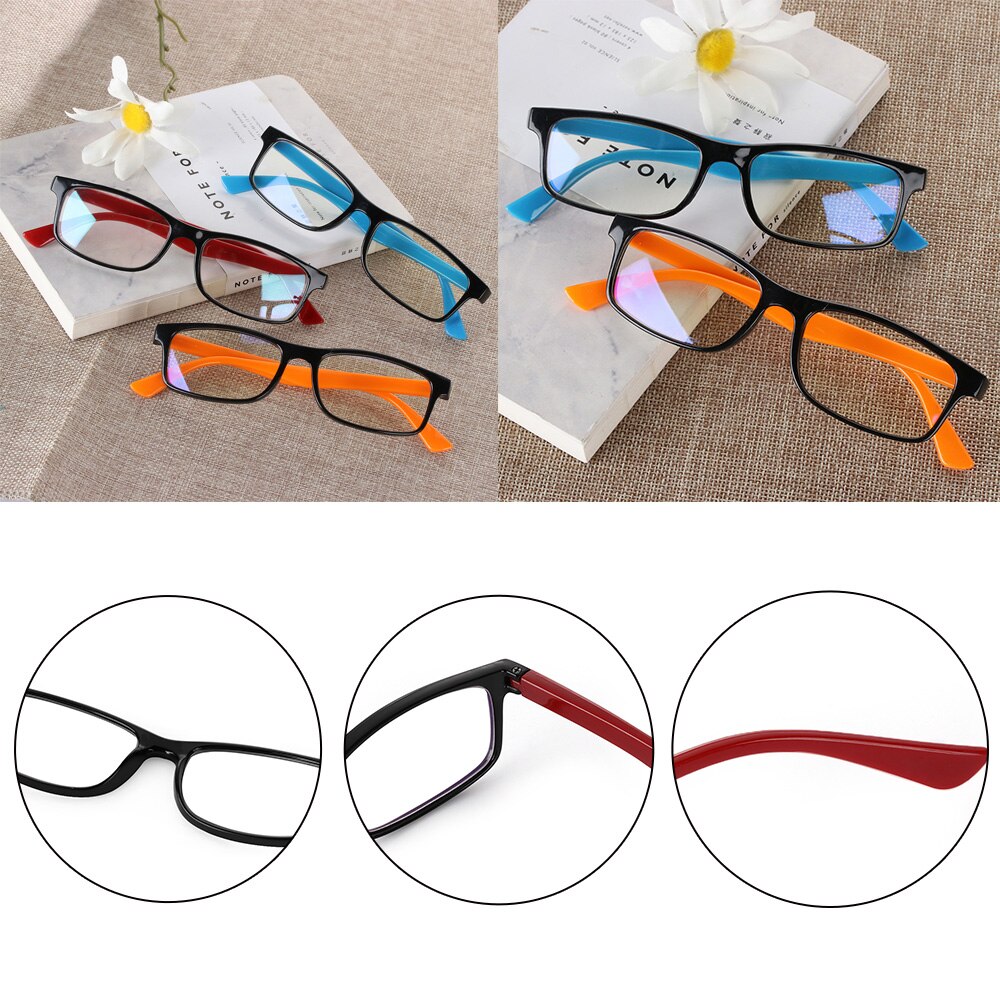 1 PC Anti Blue Rays Radiation Flat Mirror Glasses For Women Men Unisex Anti-UV Computer Goggles UV400 Gaming Eyeglasses