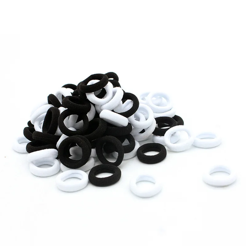 100/500pcs Colorful Nylon Elastic Hair Bands for Women Nylon Scrunchie TiesRubber Band Elastic Hair Band Girl Hair Accessories