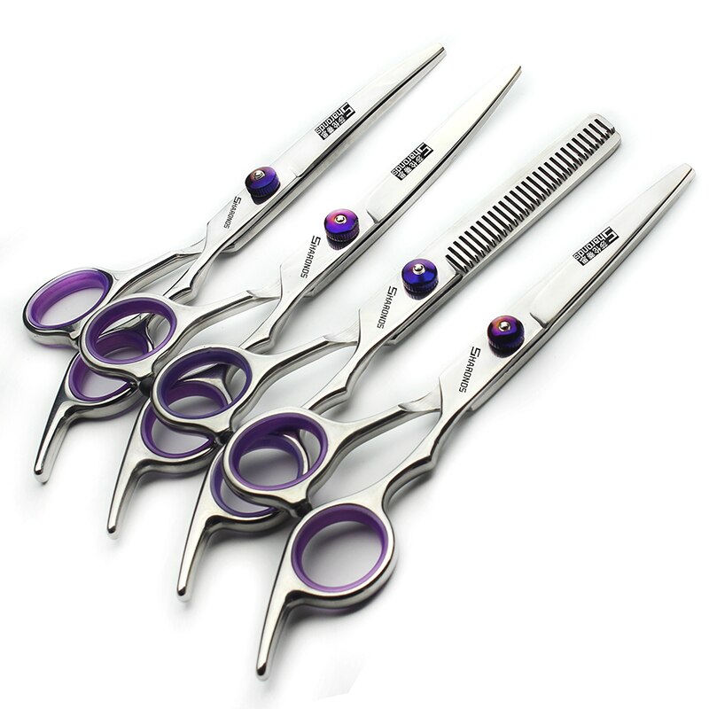 Pet grooming stainless steel scissors cats and dogs hair sewing scissors up and down curved sharp haircut scissors pet tool set