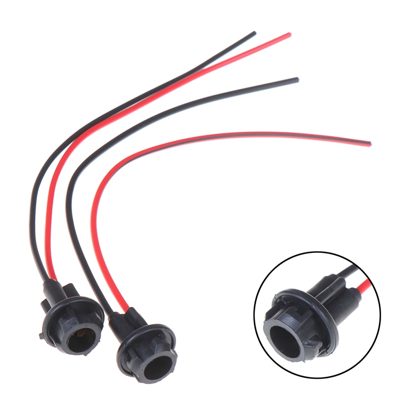 2 stücke Glühbirne Sockel T10 W5W Weiche Gummi Glühbirne Sockel Lampe Halfter Für Auto