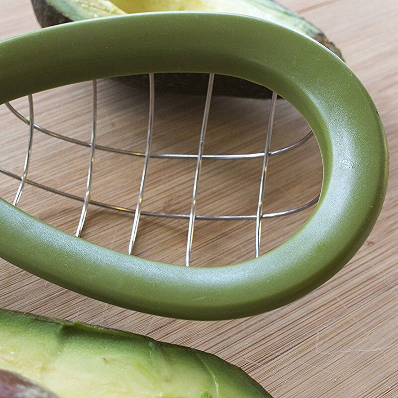 Avocado Cutter Peel Pulp Separator Kitchen Vegetable Tool Slicer Avocado 3 in 1 Knife for Cutting Avocado Durable,2 Pcs