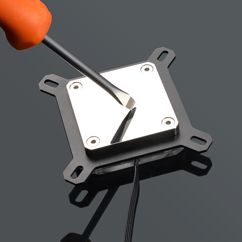 Syscooling CPU water block for intel socket LGA 115x 1200 1366 copper plate micro channel with RGB lights PC water cooling