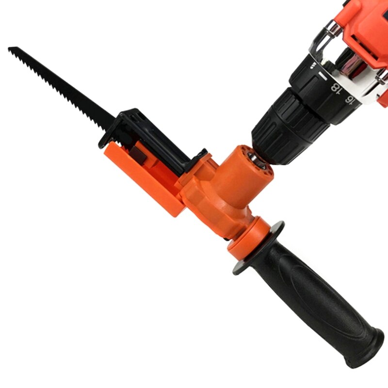 Reciprocating Saw Attachment Adapter Change Electric Drill Into Jig Saw Tool