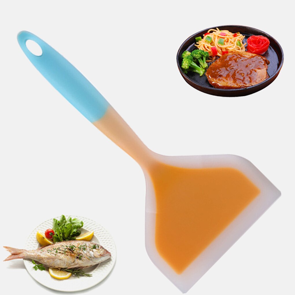 Silicone Kitchen Utensils Spatula Meat Egg Kitchen Scraper Pizza Cooking Tools Non-stick Shovel