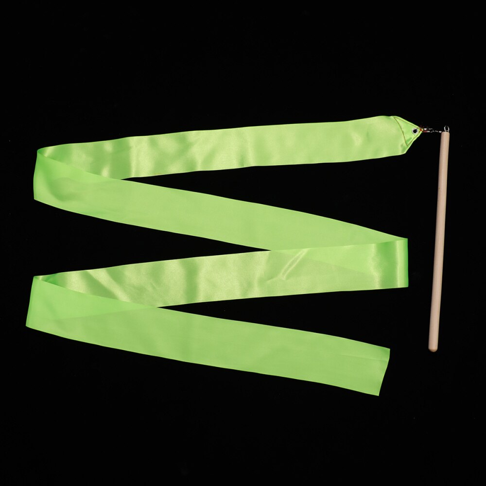 2Pcs 2m Colorful Rhythmic Gymnastics Ribbon Dancing Gymnastics Ribbon Dancing Streamers for Kids Children (Red): Greem