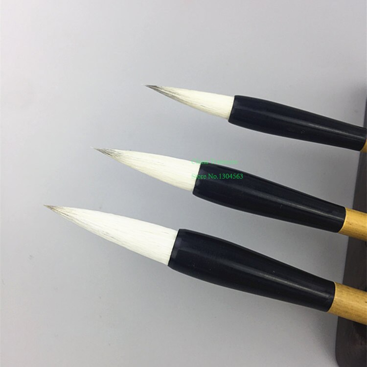 3 st/set kinesisk kalligrafi penslar penna skriva målarpensel bai yun jian hao kinesisk kalligrafi tillbehör