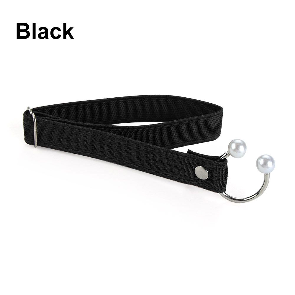 Correa elástica para zapatos de tacón alto para mujer, correa ajustable con perlas en forma de U, cordón elástico anticaída, accesorios para zapatos, 1 par