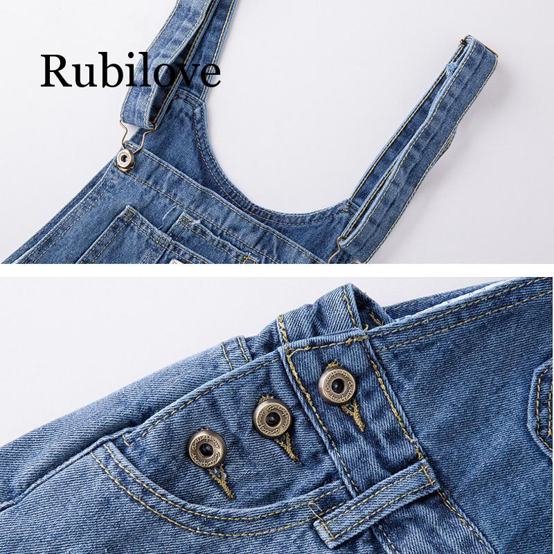 Slynge kort denim jumpsuit bukser til kvinder sommer jeans overalls afslappede shorts playsuit slanke dungarees femme