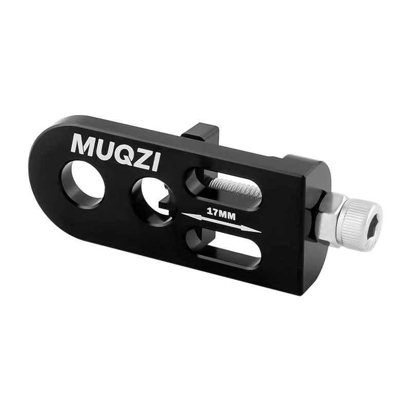 MUQZI Bicycle Chain Tensioner Single Speed Bike Chain Tension Adjuster Folding Fixed Gear Bike Chain Adjuster: WHITE