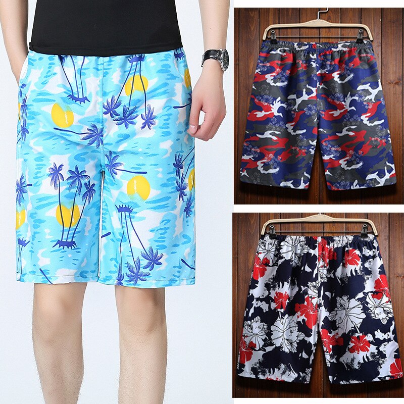 men's beach shorts swimming trunks loose casual swimming trunks quick-drying summer surfing swimwear beach shorts