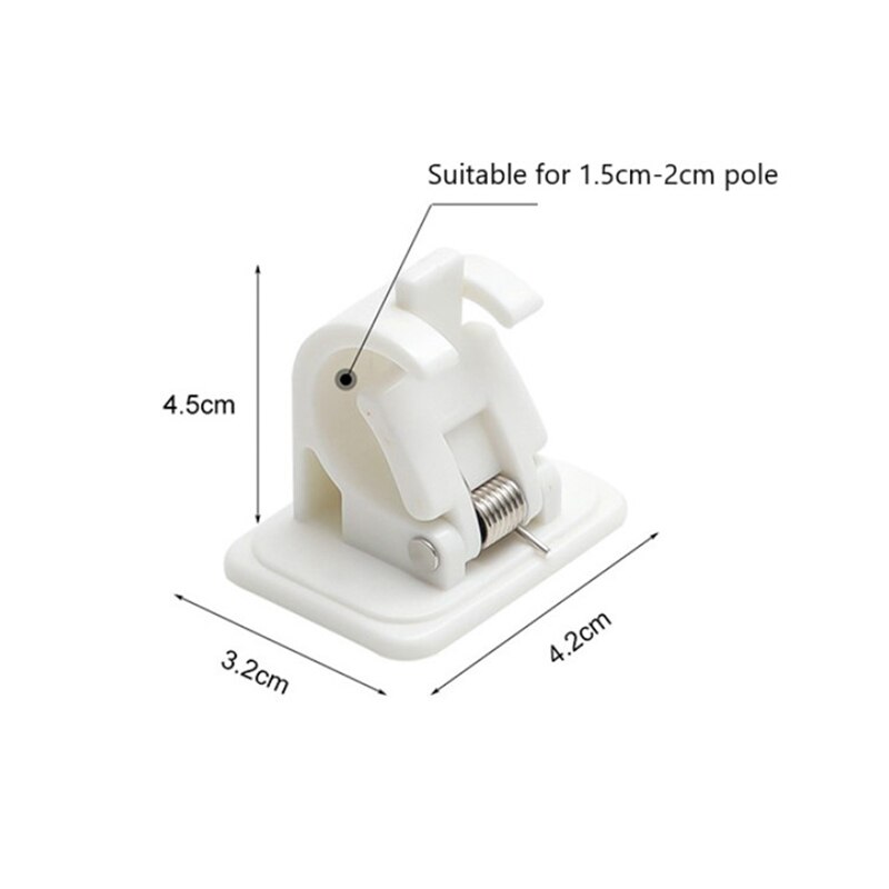 One set of powerful curtain rod hanging clip hook shower curtain rod hanging clip bearing 3.5kg