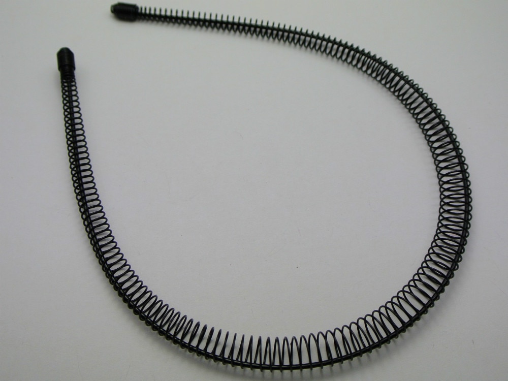 5 Mode Unisex Metalen Zwarte Flexibele Spiraal Spoel Draad Hoofdbanden