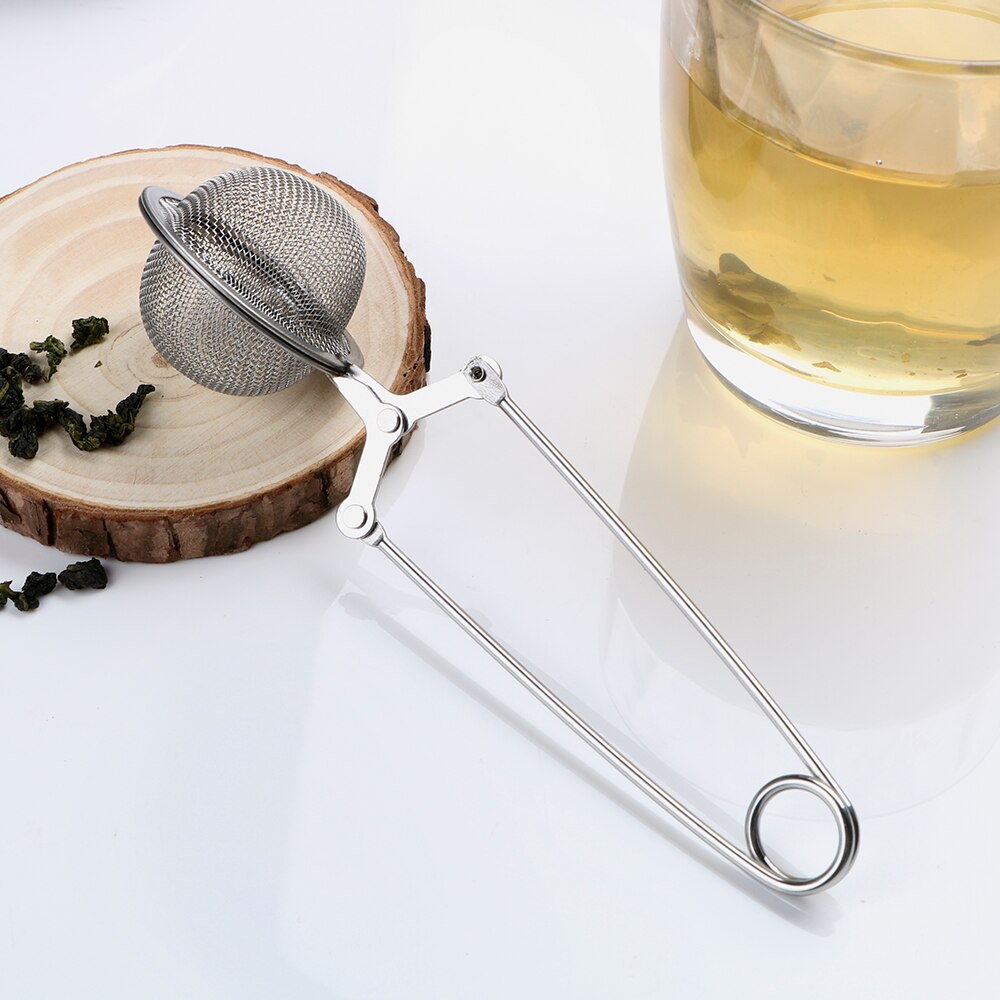 NICEYARD Stainless Steel Coffee Herb Spice Filter Diffuser Tea Infuser Handle Tea Ball Sphere Mesh Tea Strainer
