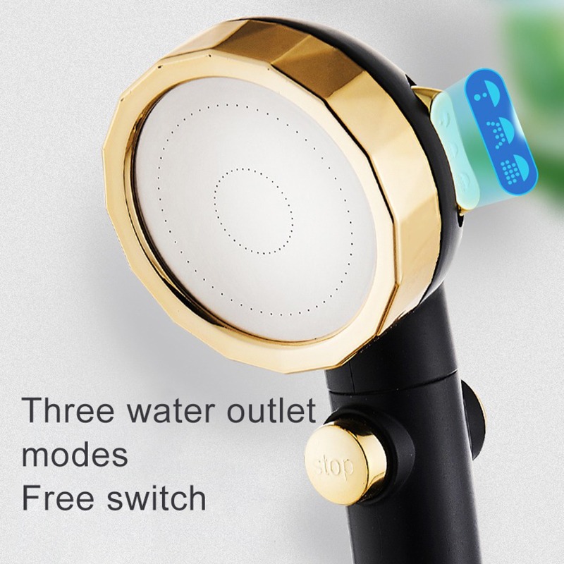High Pressure Upgrade Shower Head 3 Modes Handheld Adjustable Water Saving ShowerHead Pressurized Spray Nozzle Bathroom Supplies