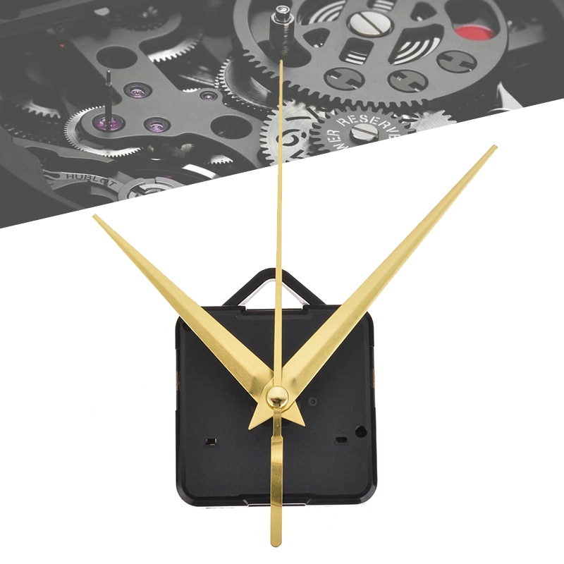 Quartz Wall Movement 22mm Length Black DIY Clock Mechanism Replacement Repair Parts Kit with Hands