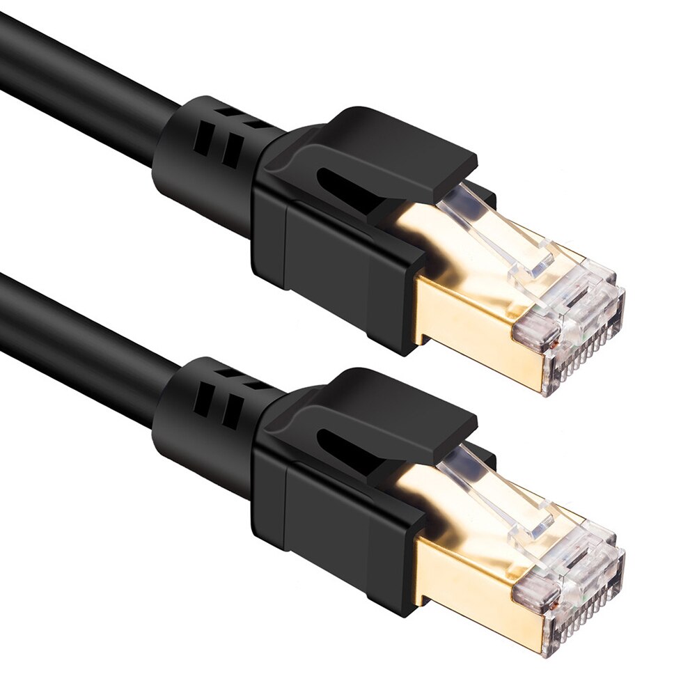 2Ghz Cat8 Ethernet Kabel RJ45 Netwerk Kabel Sftp 40Gbps Lan Kabels Kat 8 Internet Patch Cord 1M/3M/5M Voor Router Modem Laptop Pc