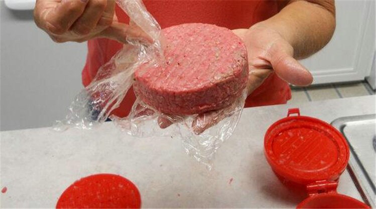 Abs manuel hamburger presse køkkenredskaber plade oksekød grill burger presse bøffer maker skimmel kombineret kødpresse
