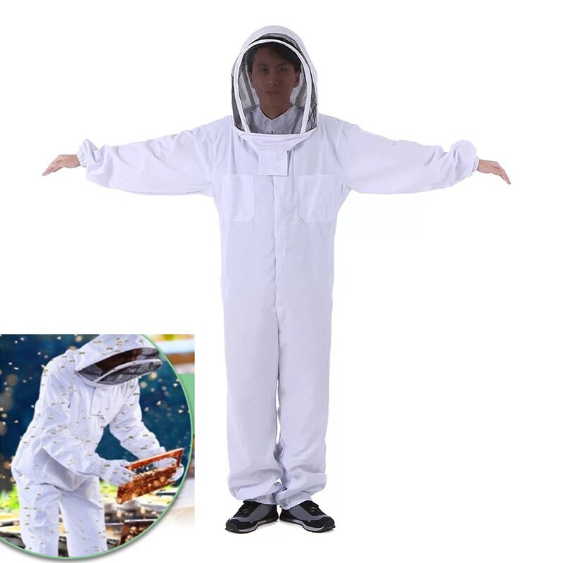 Full Body Beekeeping Clothing Beekeepers Protection Safty Veil Hat