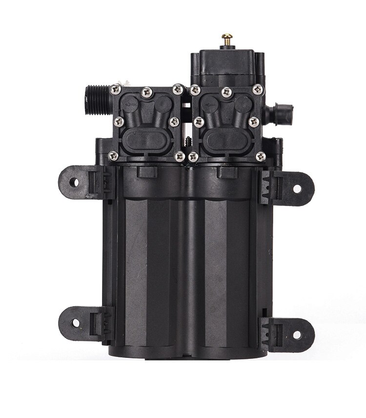 High Pressure 100W Diaphragm Water Pump 12V Double Head 0.85Mpa Electric Sprayer Pump 8L/MIN Flow