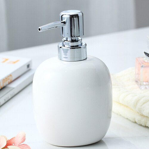 WHYOU Ceramic Liquid Soap Dispensers Emulsion Latex Bottles Bathroom Accessories set Wedding: D