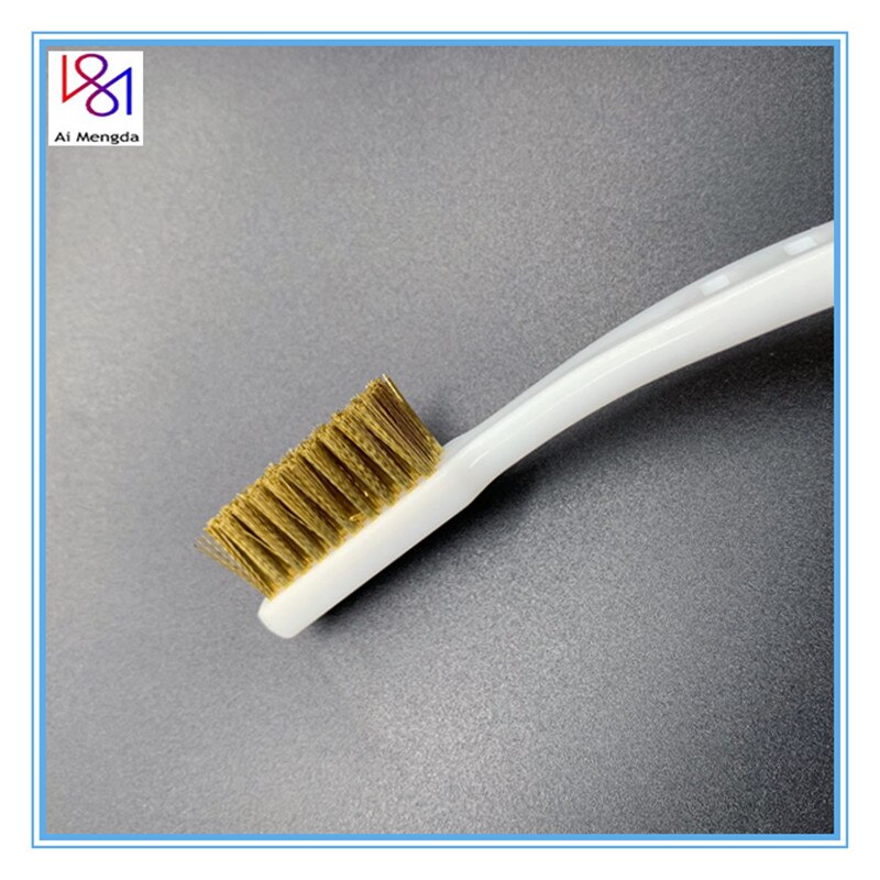 3D Printer Cleaner Tool Copper Wire Toothbrush Copper Brush Handle Hotend Cleaning Bed Cleaning Parts For Nozzle Block