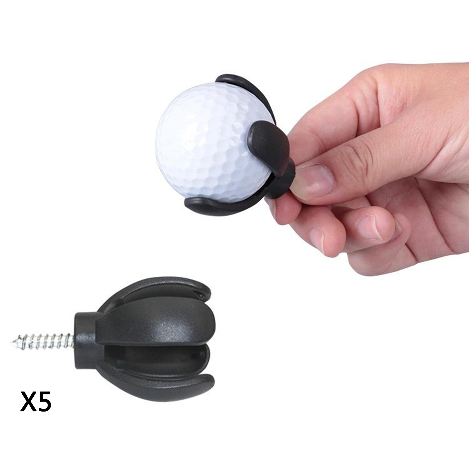 5 Pieces / Pack Golf Retriever Ball Pickup Tool Suction Cup Claw Putter Tool