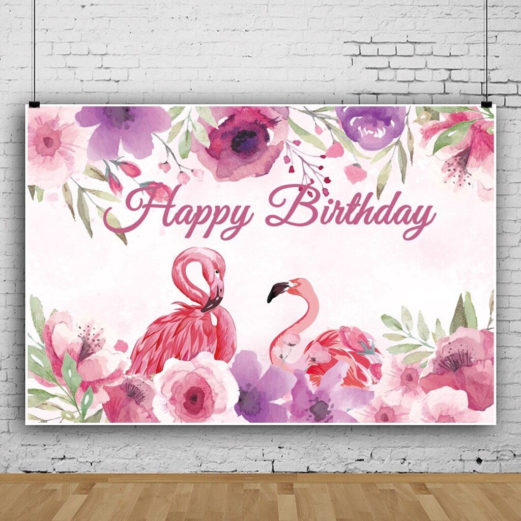 150X100Cm Flamingo Achtergrond Vinyl Fotografie Achtergrond Voor Meisje Tropische Verjaardagsfeestje Decoraties: D