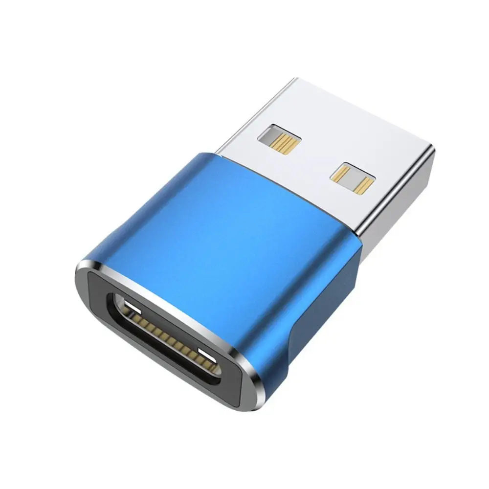 USB 2.0 Type C USB Male Adapter Black Aluminium USB-C Male OTG Converter Mini Metallic colours for Type-C Port: black