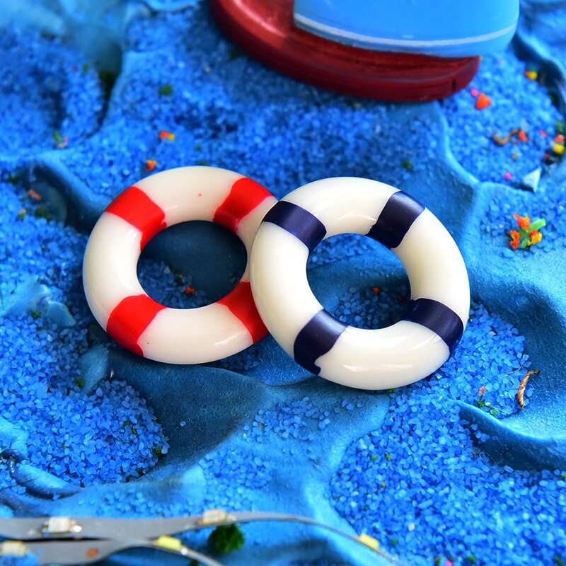 Diy Handgemaakte Zand Tafel Model Micro Landschap Decoratie Architectonisch Model Materiaal Zeegezicht Reddingsboei