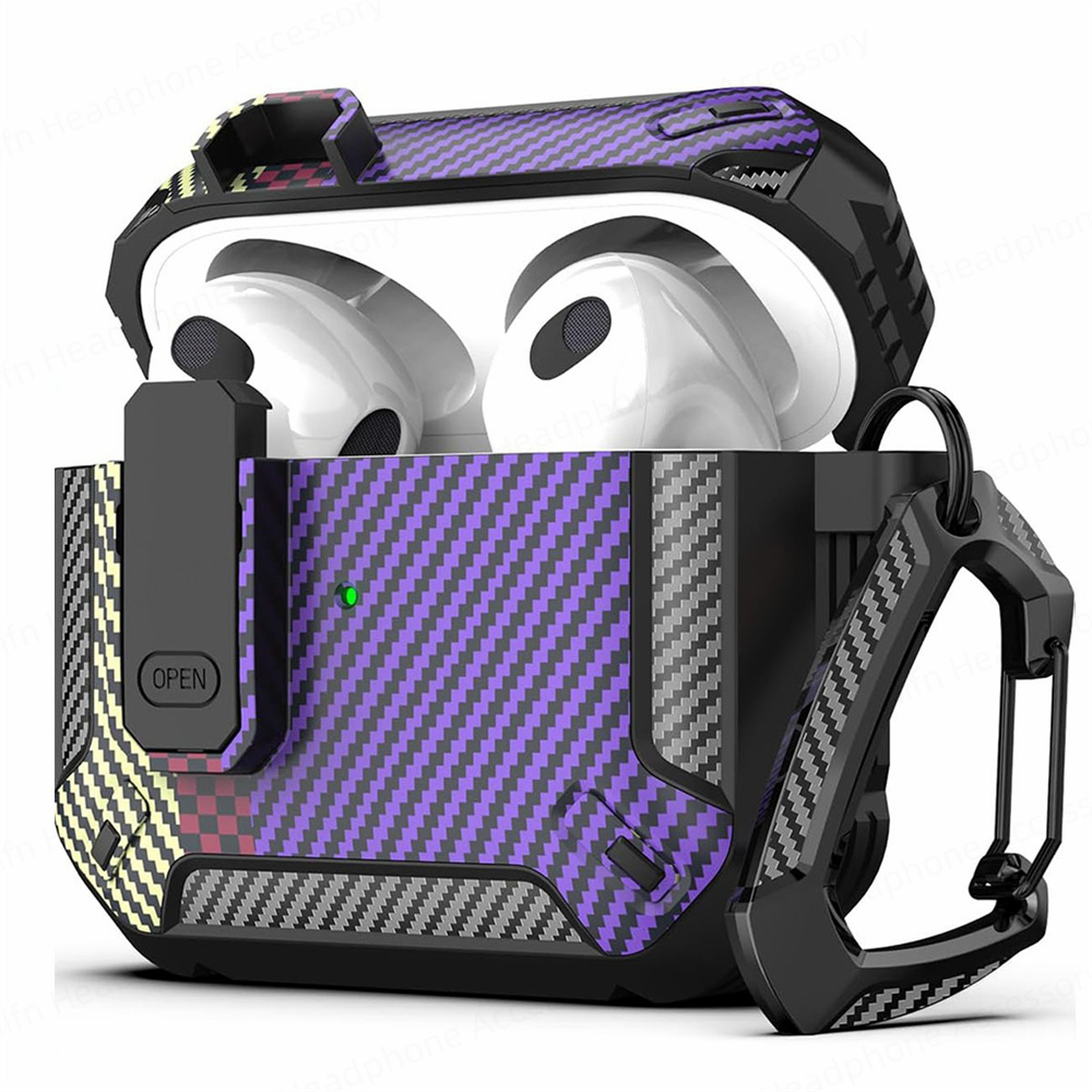 Voor AirPods 4 Case (USB C) Draadloze Bluetooth beschermhoes 2024 schakelaar Hoofdtelefoon gevallen Voor Apple Airpods 4e Gen Funda: Olive