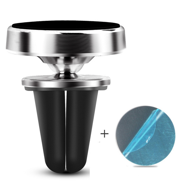 Universell magnetisk biltelefonhållare luftventilsfäste stativ magnet metall mobiltelefonhållare för gps iphone samsung huawei xiaomi: Cixi 1 silver