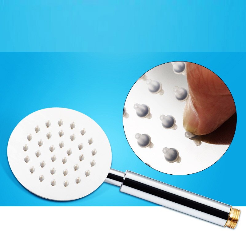 Wetips Bad Douchekop Hoge Drukverhoging Waterbesparing Beweegbare Ultradunne Douchekop Badkamer Rvs Douche Nozzle