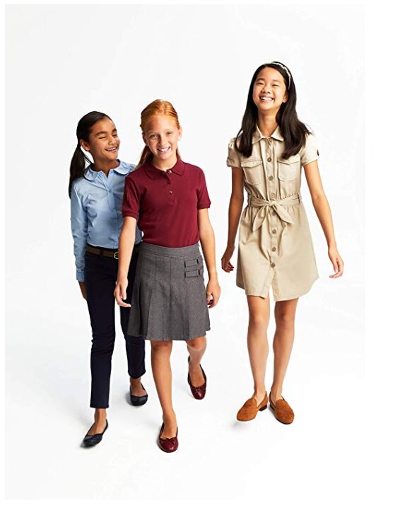 Meisjes kaki katoenen rokken student tienermeisjes schooluniform geplooide rokken 10 12 jaar