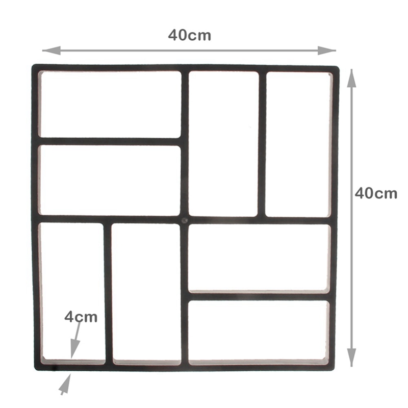 Tuin Diy Handleiding Mold Trail Road Bestrating Cement Beton Mal Fabrikant Path Bestrating Steen Brick Mold