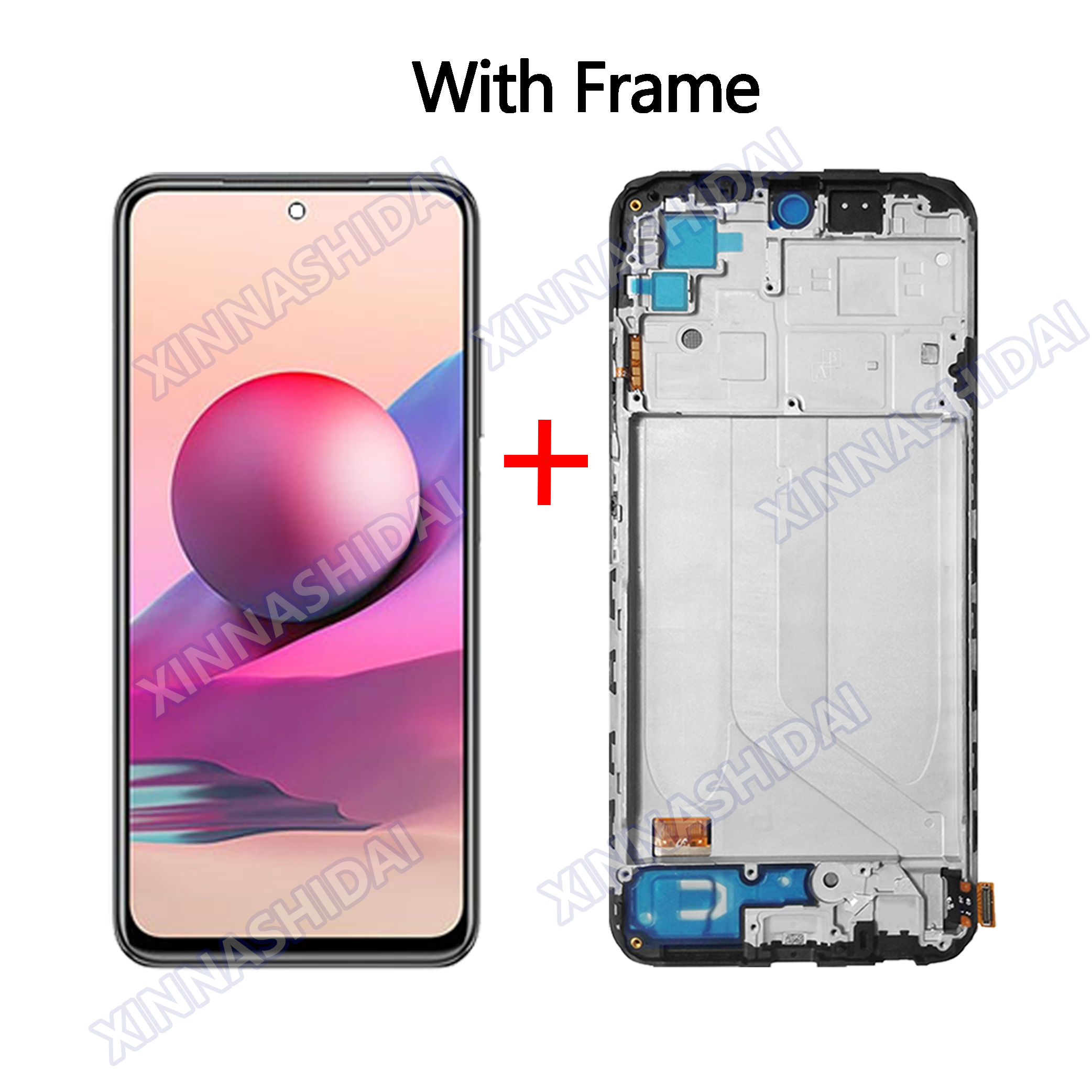 LCD For Xiaomi Redmi Note 10S LCD Display Touch Screen Digitizer Assembly Note 10S M2101K7BG M2101K7BI M2101K7BNY M2101K7BL: Blue Lotus