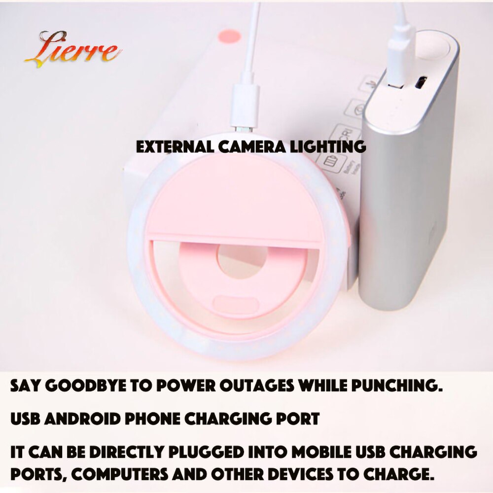 Lampe Selfie universelle, anneau lumineux pour iPhone XS 11 Pro XR 13 Pro, lentille de téléphone Portable