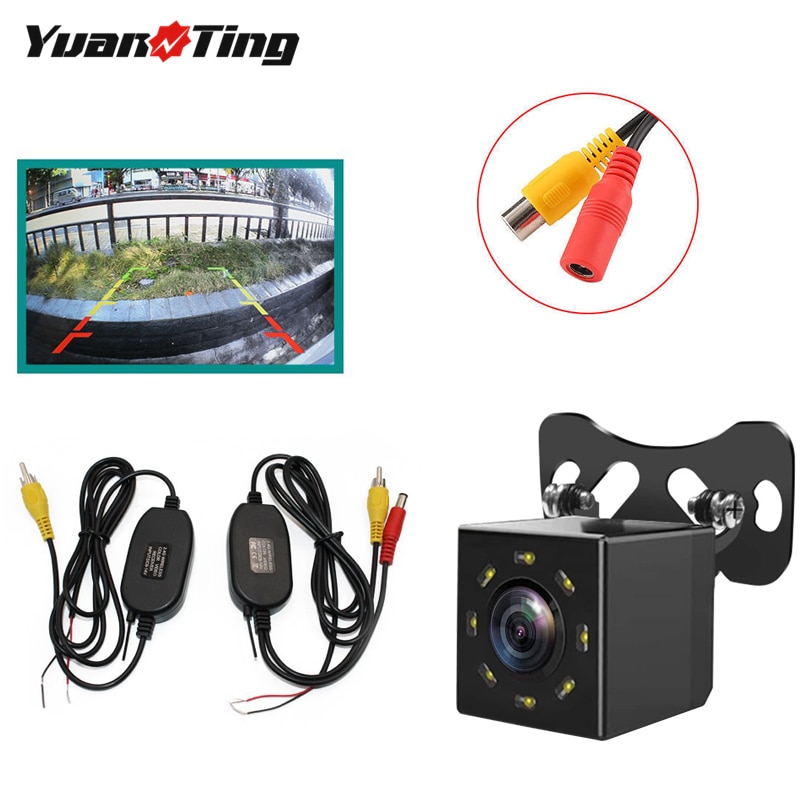 YuanTing-caméra de recul HD 8, étanche, avec Vision nocturne LED, caméra de recul, grand Angle, étanche, adapté pour voitures, écran sans fil 12V