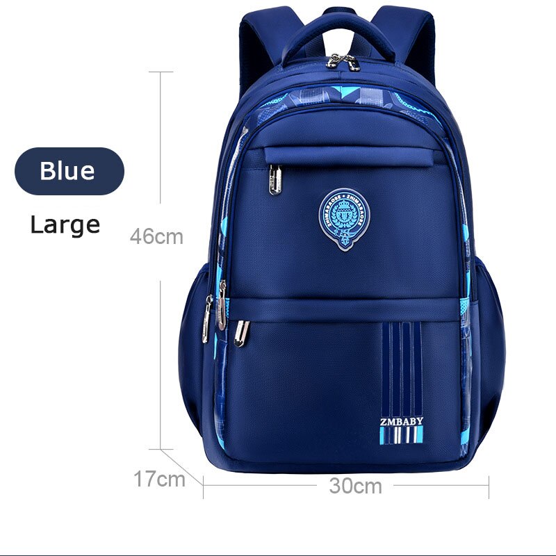 Zaini scolastici per bambini zaino ortopedico per College zaino in Nylon impermeabile borsa per libri per bambini per adolescenti sac mochilas escolar: blue large