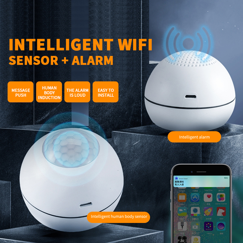 Tuya WIFI PIR Motion Sensor Security Alarm System Kits Wireless Passive Motion Detector Security Burglar Alarm Sensor Smart Home