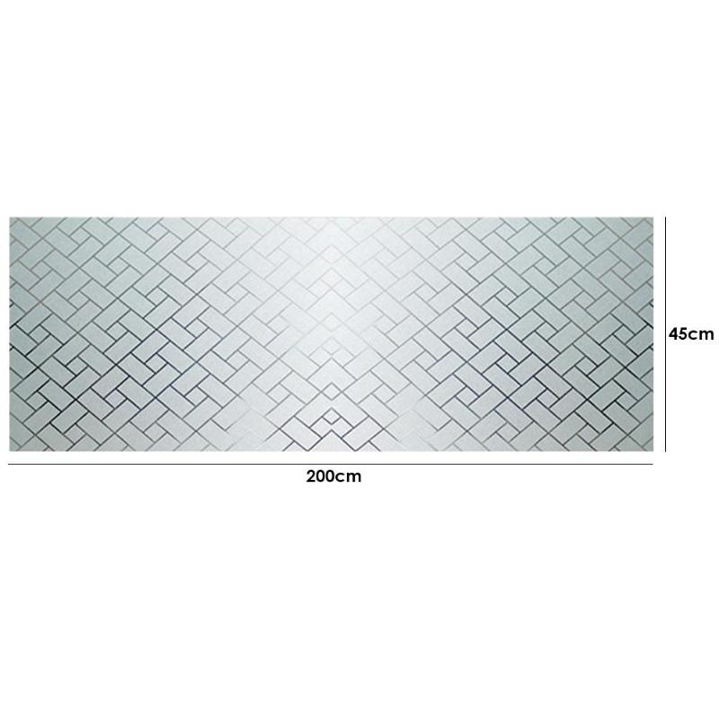 Frosted Glass Wall Sticker Static 3D Self-adhesive Window Cellophane Frosted Balcony Sunscreen Film Film for Kitchen Decoration: B