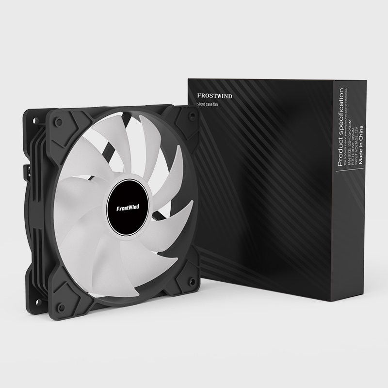 SilentEdge12v 12cm Chassis Fan, 12025 Matte Fan, Big 3Pin, Computer Cooling Fan, Silent, High Air Volume, Excellent Ventilation: Black