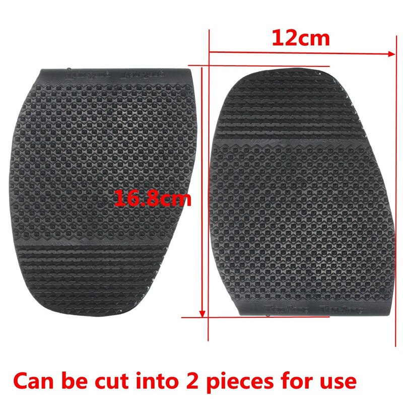 Men DIY Stick On Soles Shoe Repair Pad Black Rubber Anti-slip Shoe Pad Camping Hiking Insoles
