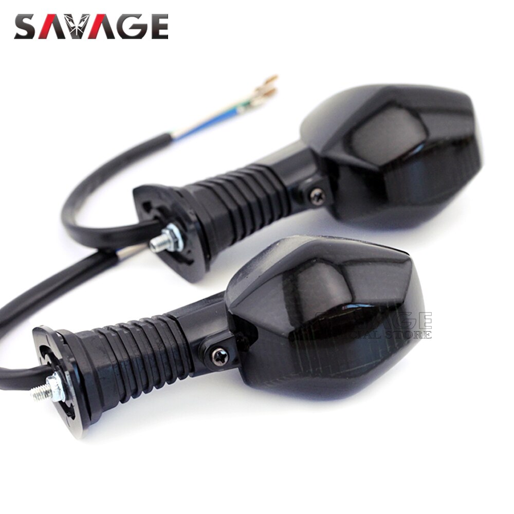 Luz indicadora de señal de giro para SUZUKI GSX 650F/1250FA GSX650F GSX1250FA DRZ400SM DRZ400S DRZ400E DRZ400 de la motocicleta intermitente lámpara: Light Smoke