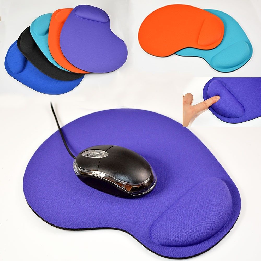 Game Mouse Pat Silicone Soft Anti Slip Mouse Pad With Wrist Rest Support Mat For Computer Gaming PC Laptop Muismat Solid Color