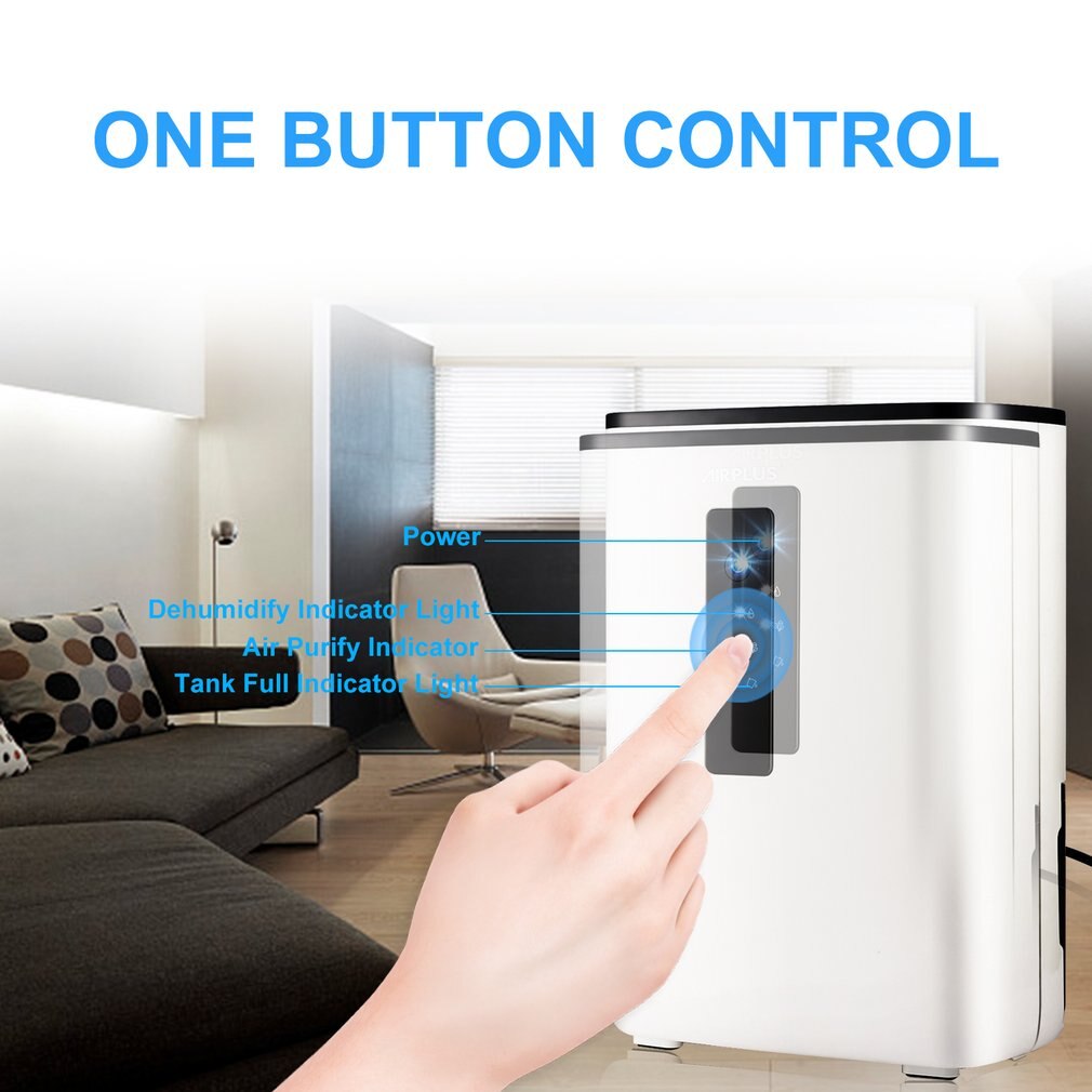 AIRPLUS 65W 110-240V 2.5L Home Air Dehumidifier Semiconductor Desiccant Moisture Absorbing Air Dryer Purify Electric Cooling