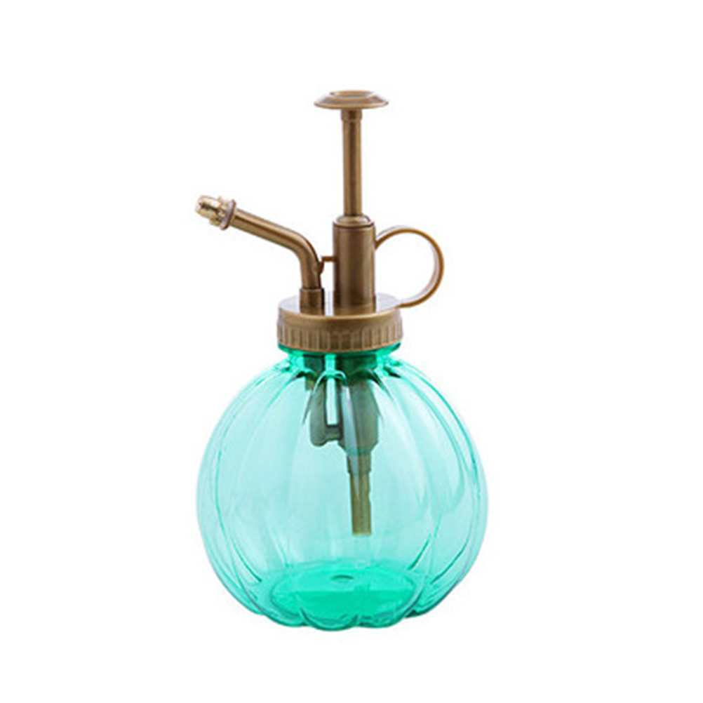 350ml retro vandkande blomst antik plast glas bronze stil planter brusebad håndværk dåser flaske små haveværktøj: Grøn