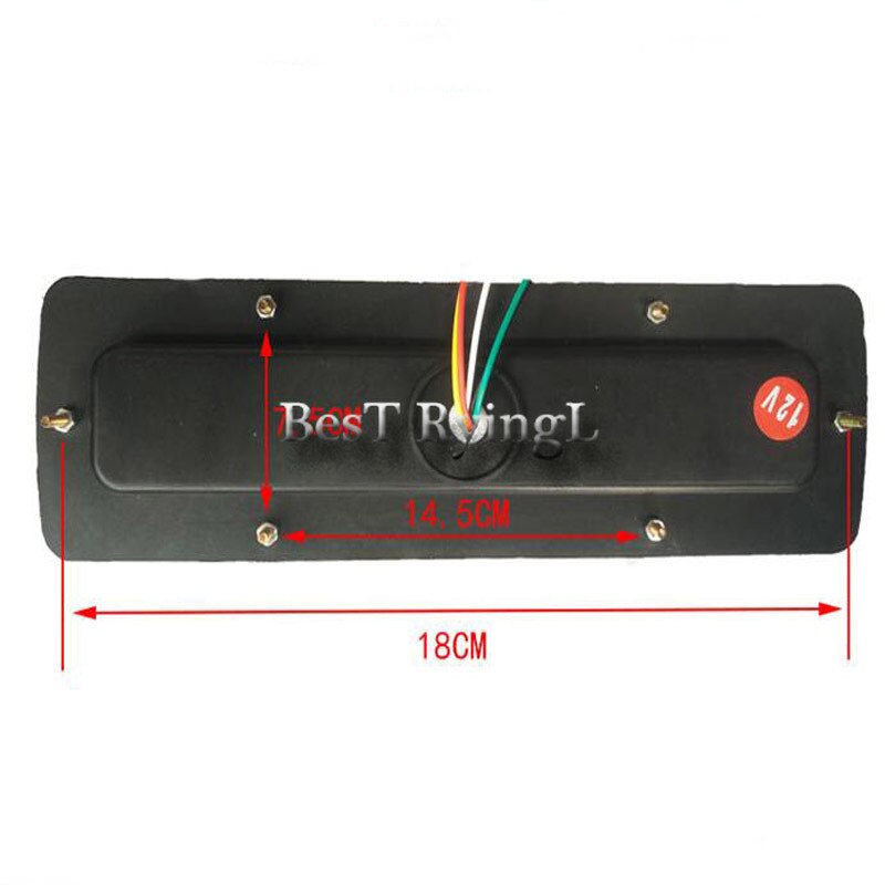 2 stk 12v led baglygter baglygte lampe 5 funktion til trailer caracan lastbil 19 led trailer lys led stoplys